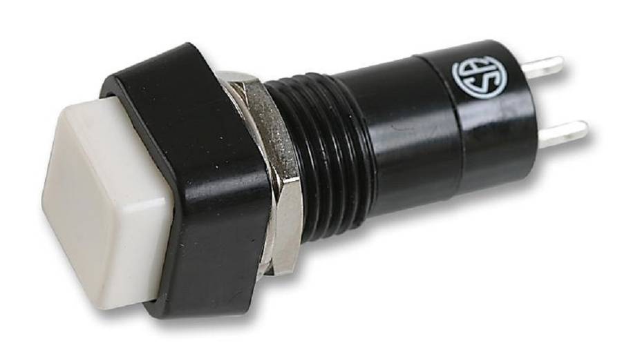 Multicomp Pro (R13-23A-05-BW) Pushbutton Switch, R13-23x, 12.2 mm, SPST-NO
