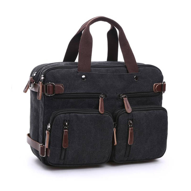 Durable Tablet Sleeve Shoulder Bag Laptop Briefcase - Black