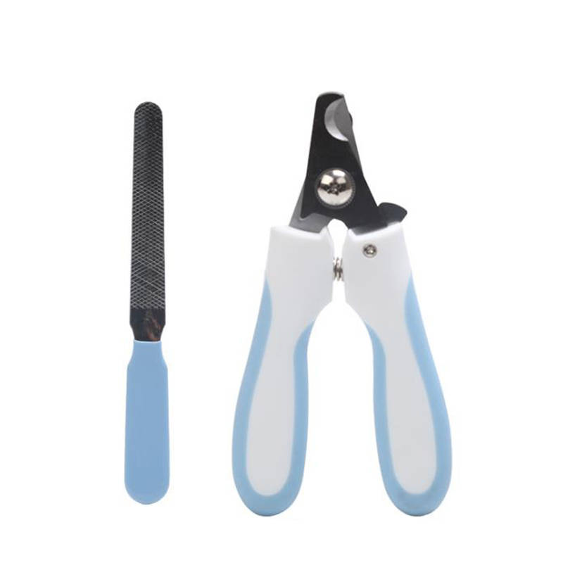 Pet Nail Clipper Animal Claws Scissor Cut Set Razor Nail Trimmers Kit - Blue