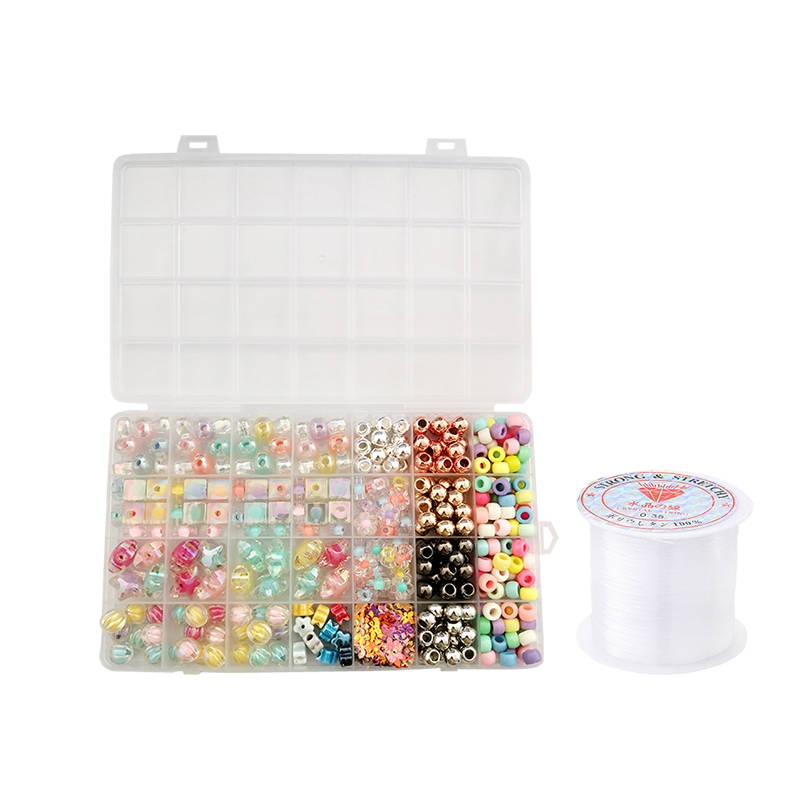 Jacaranda 28 Grids Beads Kit For Bracelets Jewelry Making - Transparent