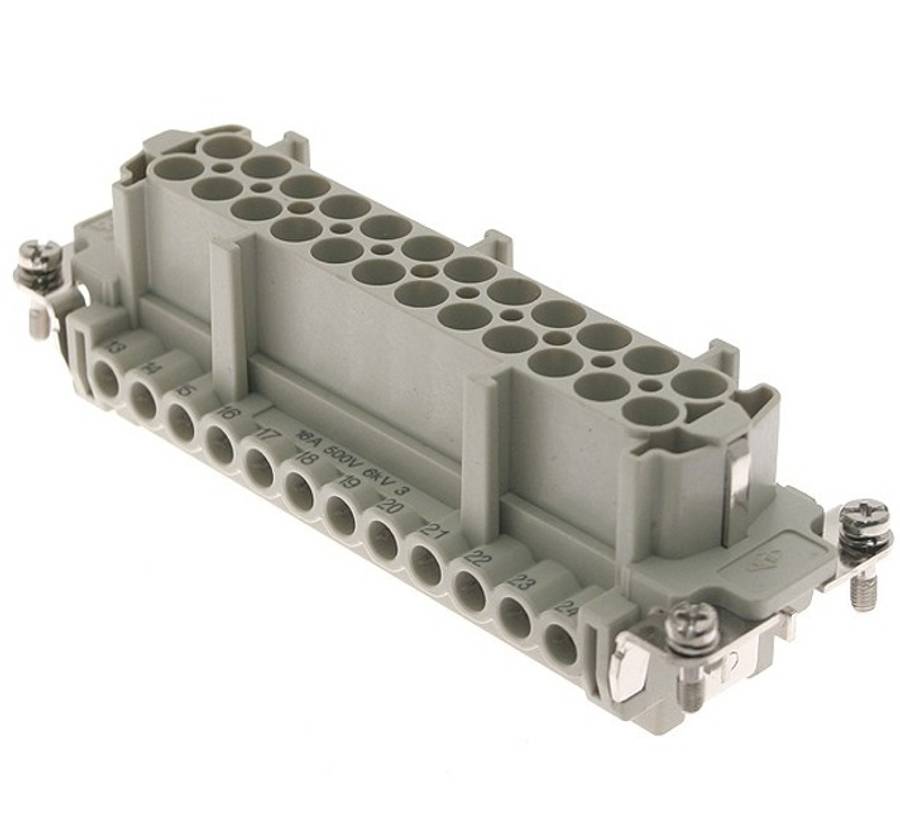 Ilme (CNEF24T) Heavy Duty Connector, 24 Contacts, Receptacle, Screw Socket