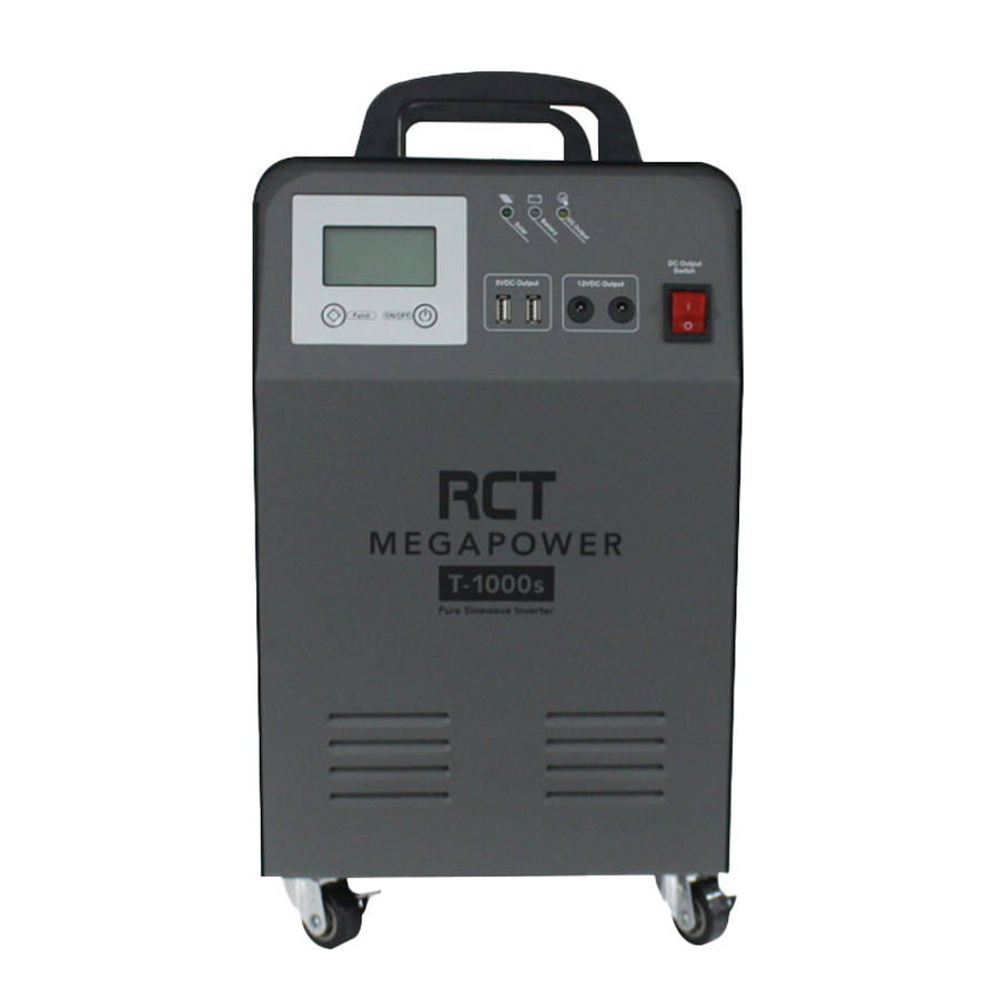 RCT 1KVA/1000W LINE INTERACTIVE UPS INVERTER TROLLEY - 1 X 100AH GEL BATTERY (Warranty Electronic...