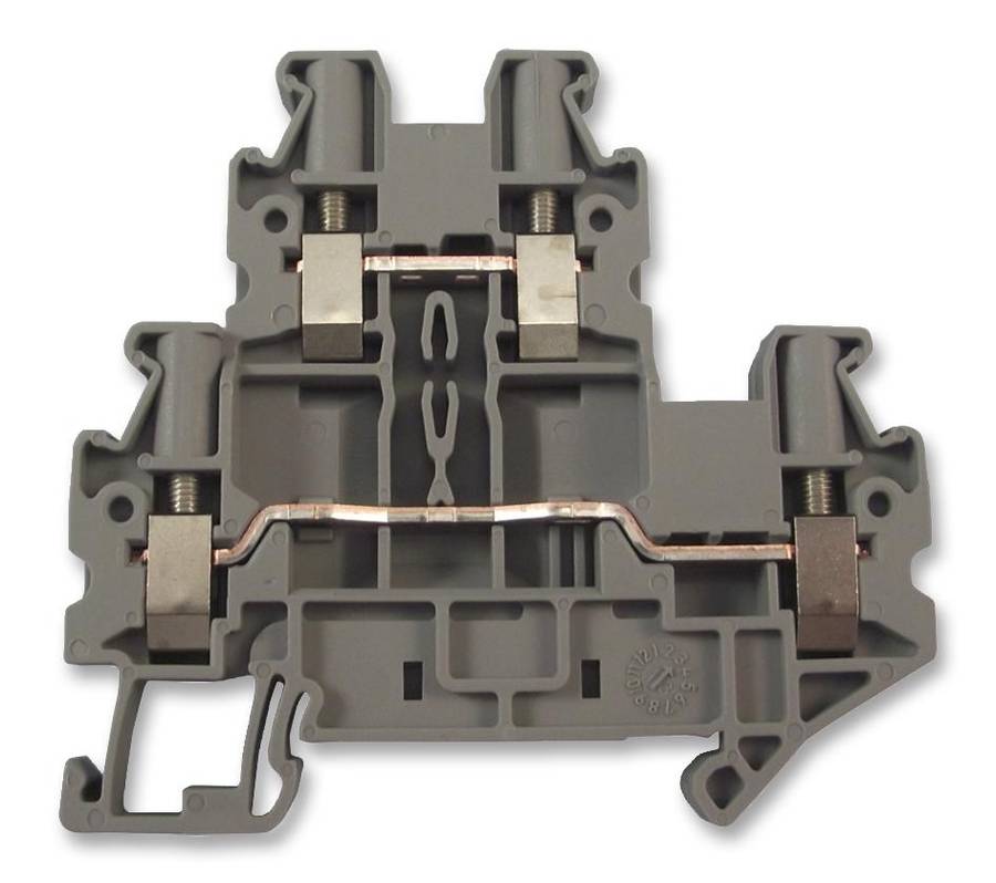 Phoenix Contact (3044636) DIN Rail Mount Terminal Block, 4 Ways, 26 AWG