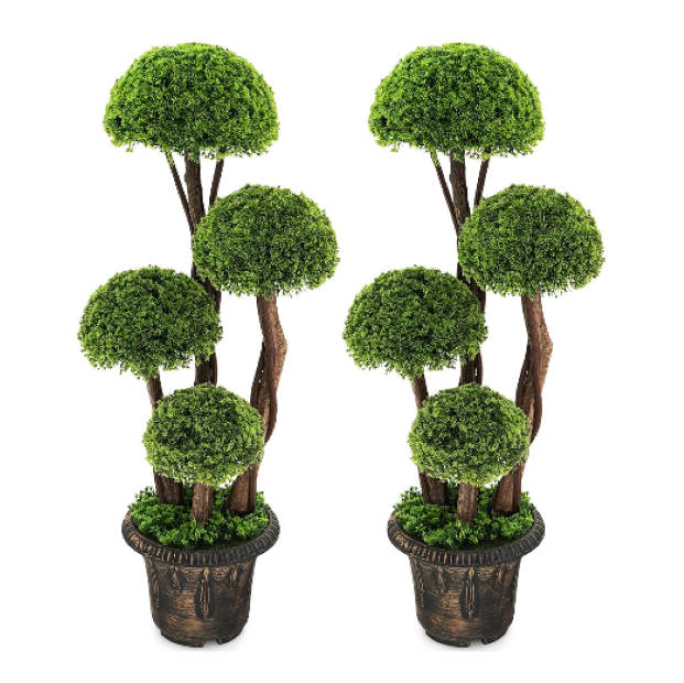 120cm Artificial Cypress Decorative Trees set of 2