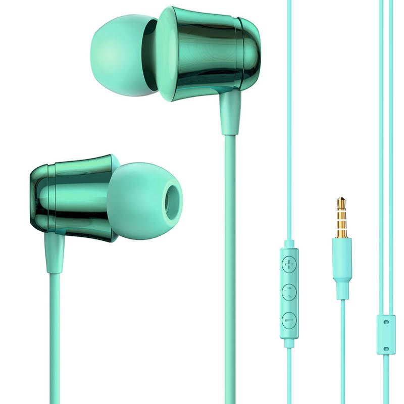 Baseus 1.2m Encok H13 Wired Earphones with Volume/Call Controls - Green
