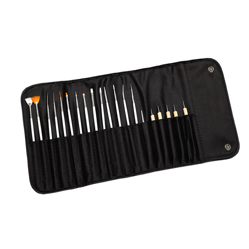 Nail Art Design Painting Detailing Brushes Dotter Tool Kit Set - 20 Pieces