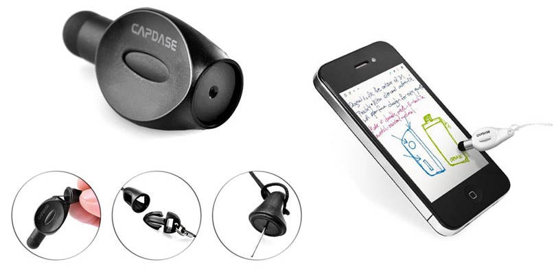 Capdase Capacitive Stylus for iPhone/iPad/Smart Phone + SIM Eject Pin for Micro-Sim Card Tray