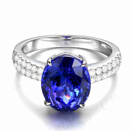 **R87000***2.5ct STUNNING SOLID 14K WHITE GOLD VIOLET BLUE TANZANITE ENGAGEMENT DIAMOND RING