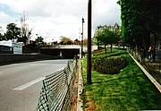The entrance to the Pont d'Alma tunnel, the site of Diana's fatal car accident.