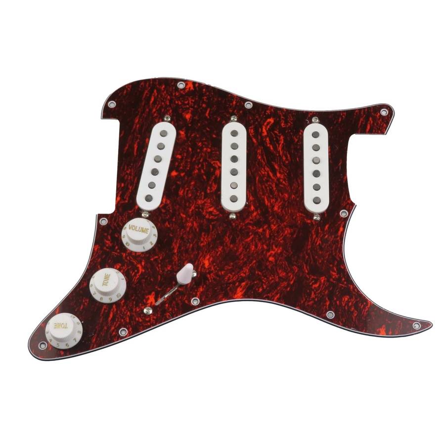Prewired Pickguard Loaded with Karman Vintage Pro Pickups - Tortoiseshell