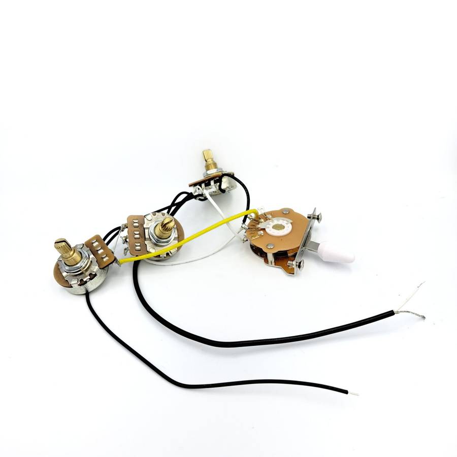 Pre-wired Electronics for 3 Single Coil Strat Style Guitar With Full Size Pots