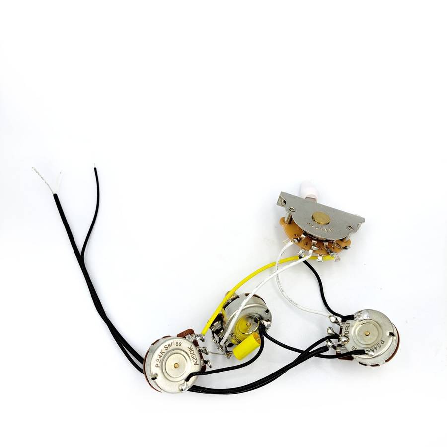 Pre-wired Electronics for 3 Single Coil Strat Style Guitar With Full Size Pots