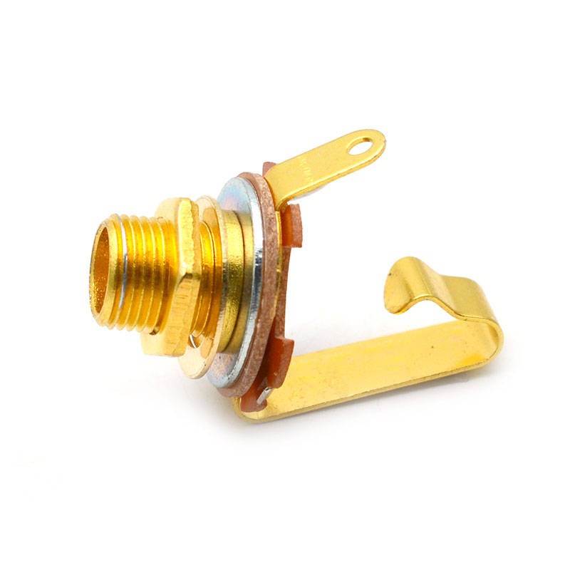 1/4'' (6.35mm) Mono Output Jack Socket Gold