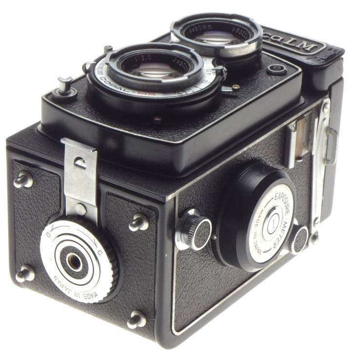 Yashica LM film camera TLR Yashicor 3.5 f=80mm lens COPAL MX shutter - Yashica