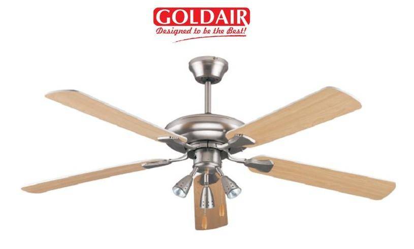 Goldair 132cm 5 Blade 3 Light Ceiling Fan (GCF-525) - NW