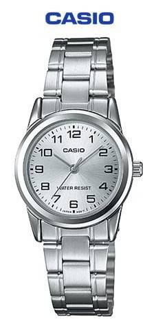 Casio Ladies Analog Stainless Steel Wrist Watch (LTP-V001D-7BUDF) - Casio
