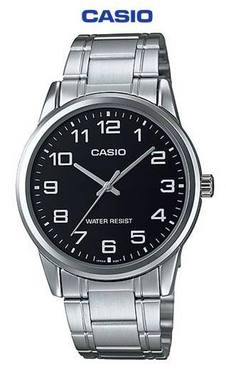Casio Mens Analog Stainless Steel Wrist Watch (MTP-V001D-1BUDF) - Casio