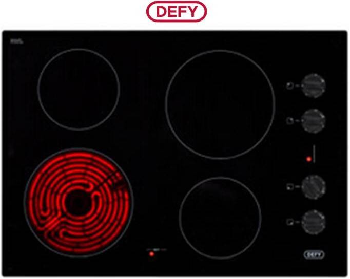 Defy Hob 700 Slimline Ceran CP De BL (DHD378) - Defy