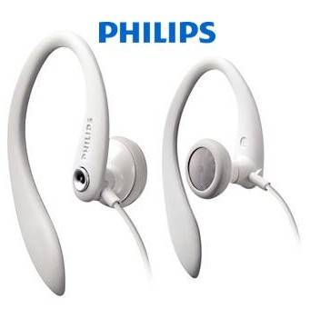 Philips White Earhook Headphones (SHS3201) - ACT
