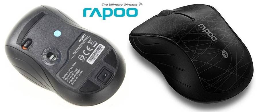 Rapoo 6080 Compact Bluetooth 3.0 Optical Mouse Black (10834) - ACT