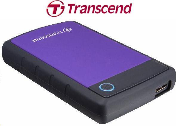 Transcend StoreJet 25H3P Hard Drive 1 TB USB 3.0 (TS1TSJ25H3P) - Rectron