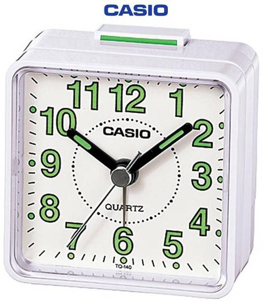 Casio Alarm Clock - White (TQ-140-7DF) - Casio