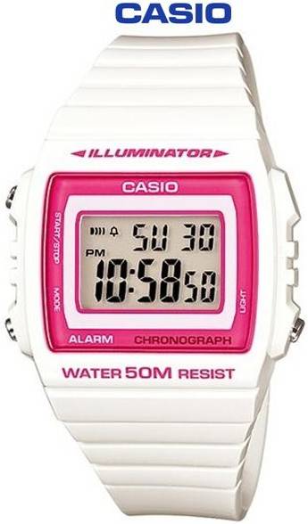 Casio Ladies White Digital Watch (W-215H-7A2VDF) - Casio