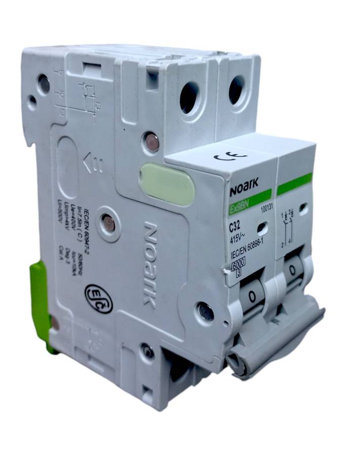 SJ033D Protection - NOARK AC Circuit Breaker 32 Amp 415V Din 2 Pole 10KA