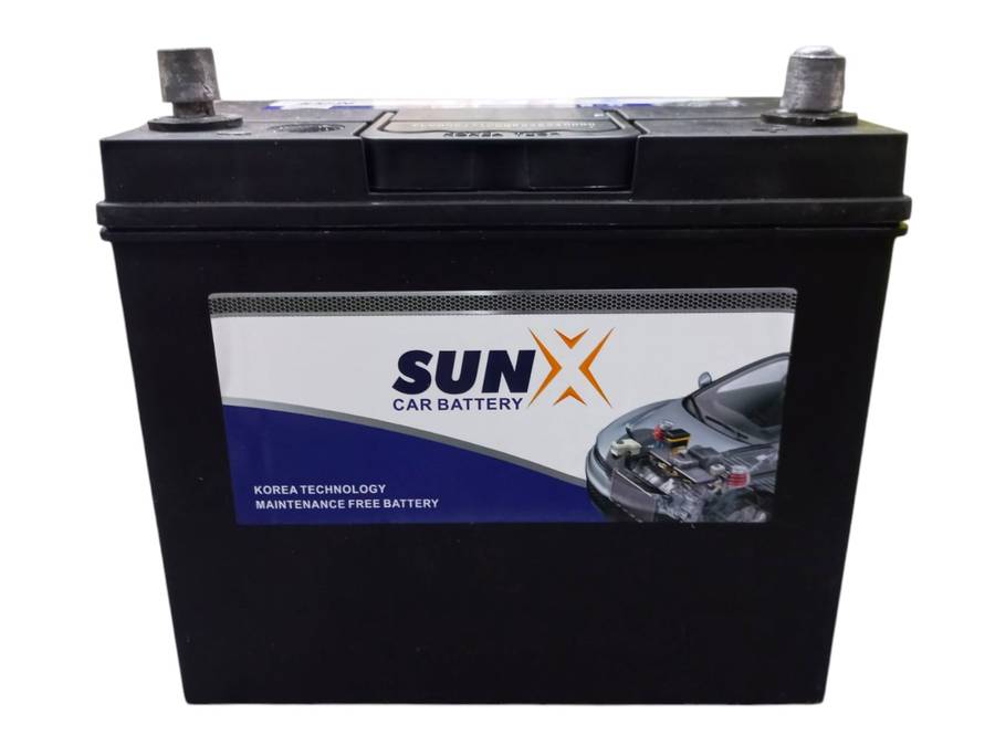 FB0260  SunX 636 - Auto Battery 12 Volt 45Ah with OLD Battery. Plus R220 without OLD Battery.