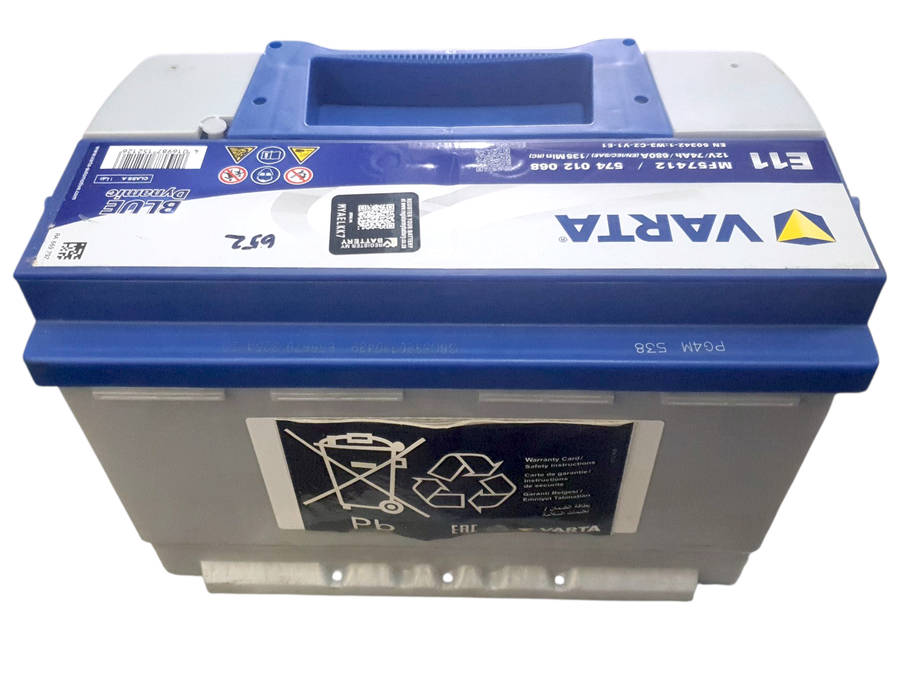FD0260  Varta Blue E11 Battery 12V 74Ah+ Old Batt Del Instore.No Batt Add R295. Warranty 25 Months