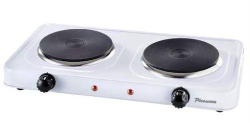 Pineware Double Hotplate Solid Retail Box 1 year