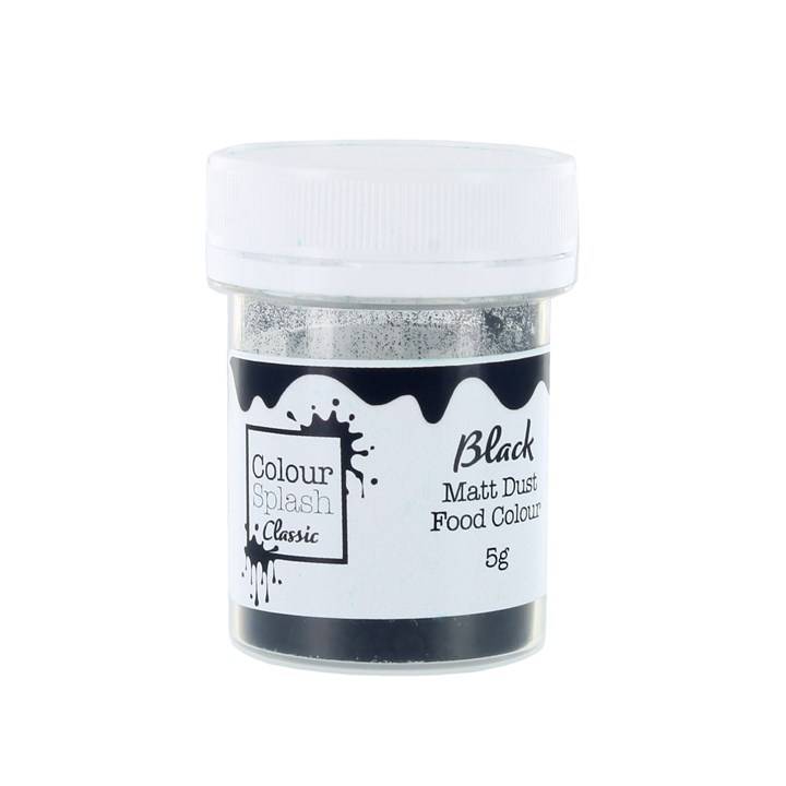 Colour Splash Food Colouring Dust - Edible Powder for Cakes 5g - Matt Black