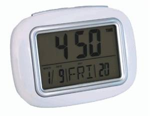 Digital LCD alarm clock with calendar,thermometer & luminous light