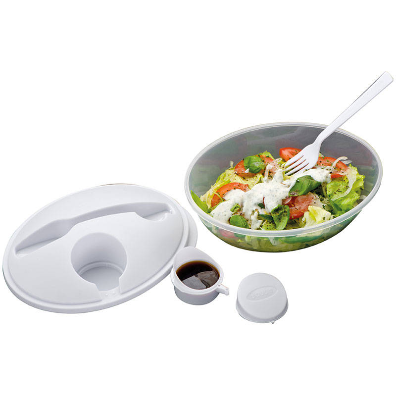 Plastic salad/lunch box set (83057)