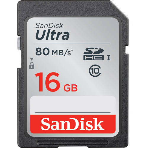 Sandisk Ultra 16GB Class 10 SDHC Memory Card