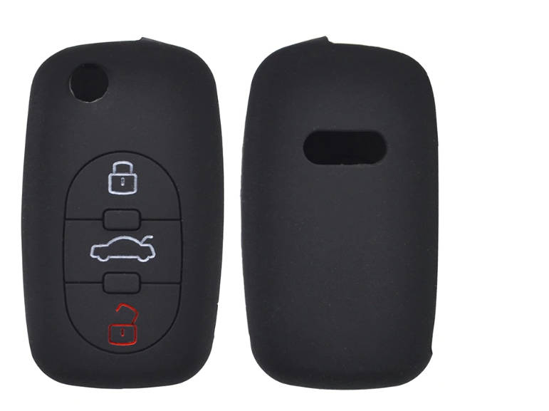 Audi 3 Button Silicone Car Remote Key Fob - Old Spec