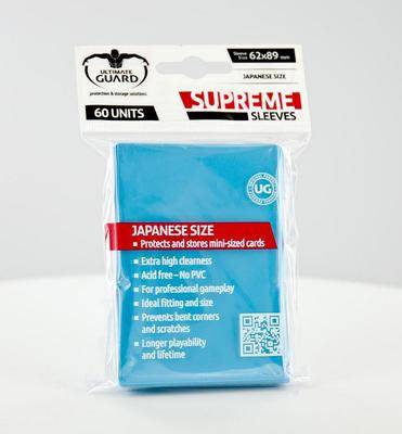 Ultimate Guard Japanese Size Sleeves Light Blue (60pcs)