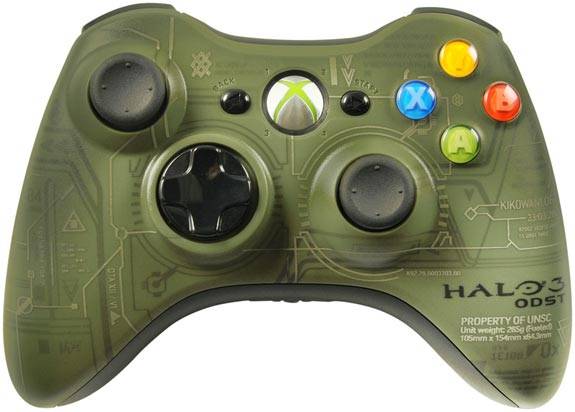 Official XBOX 360 Halo 3 ODST Wireless Controller