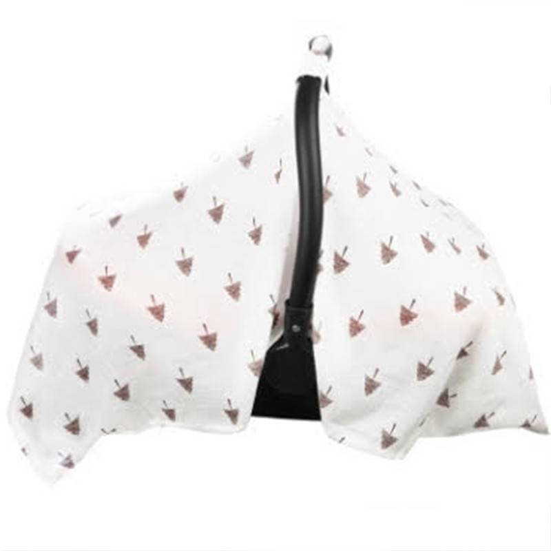 Baby Muslin Car Seat Sunshade Canopy Flamingos