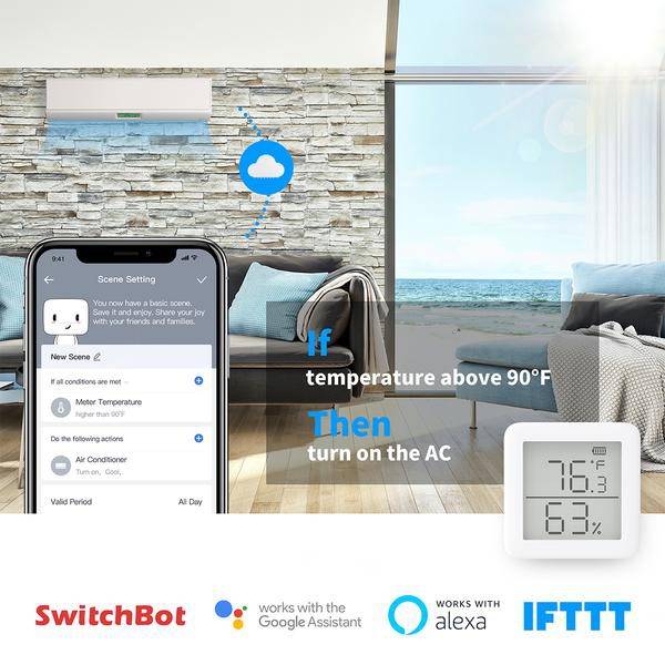 SwitchBot Thermometer Hygrometer - Wireless Temperature Humidity Sensor with Home Assistant