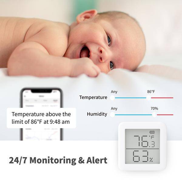 SwitchBot Thermometer Hygrometer - Wireless Temperature Humidity Sensor with Home Assistant