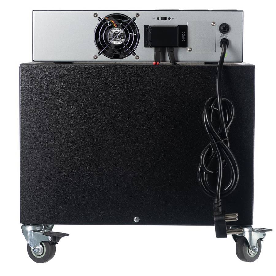 1200VA Mecer Inverter + 2x 100AH Batteries Trolley (8 HOUR BATTERY LIFE) KIT - (720W) (150-200 cy...