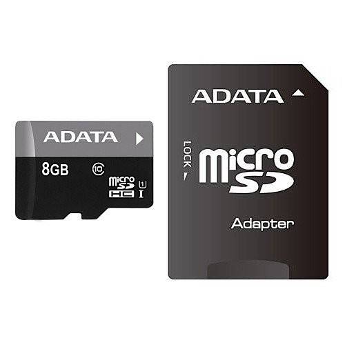 ADATA Premier 8GB microSDHC Flash Card with Adapter - Adata