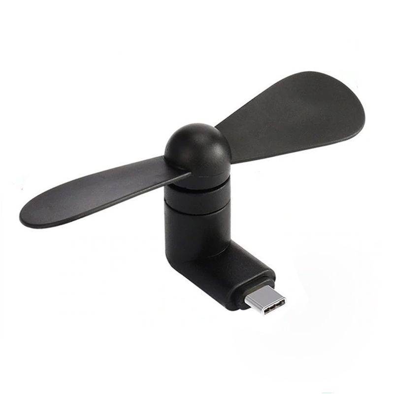 Portable USB-C Fan (works with most Smart Phones with USB-C) Black