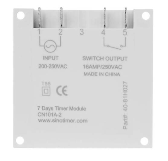 CN101A Digital Microcomputer 7 day Weekly Programmer Electronic Timer Switch 220V