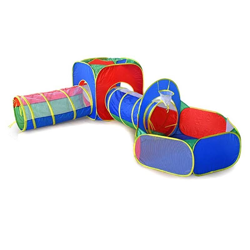 Kids Indoor and Outdoor Multi-colour Play Tunnel Tunnel 1