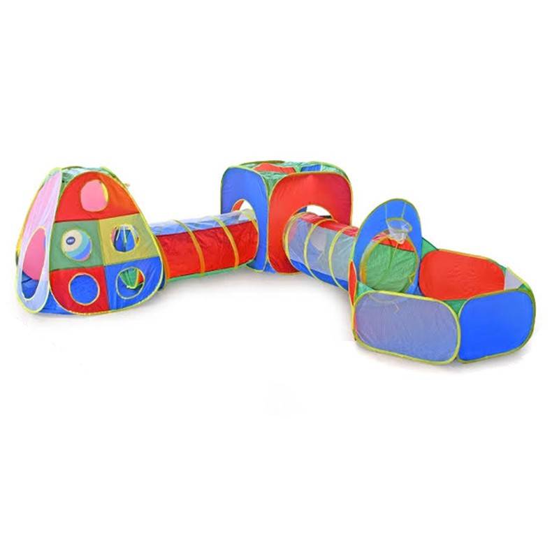 Kids Indoor and Outdoor Multi-colour Play Tunnel Tunnel 1