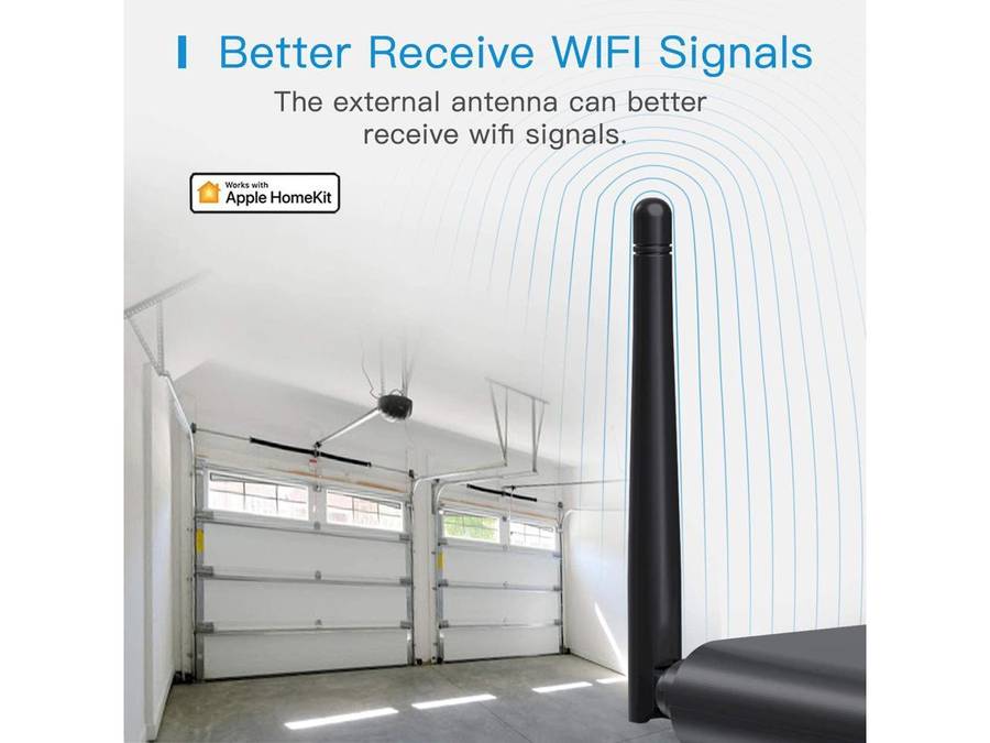 Meross Smart Garage Door Opener Remote - Up to 3 Single Doors (works with Apple HomeKit Amazon Al...