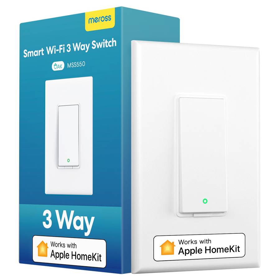 Meross Smart Wi-Fi 3 Way Light Switch - Alexa/Google/Apple HomeKit Compatible - (Requires Neutral...