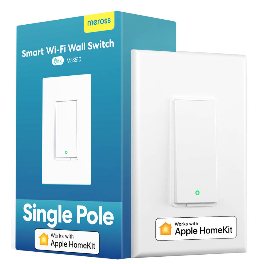 Meross Smart Wi-Fi 1 Way Light Switch - Alexa/Google/Apple HomeKit Compatible - (Requires Neutral...